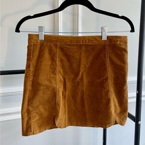 Brandy Melville tan suede skirt